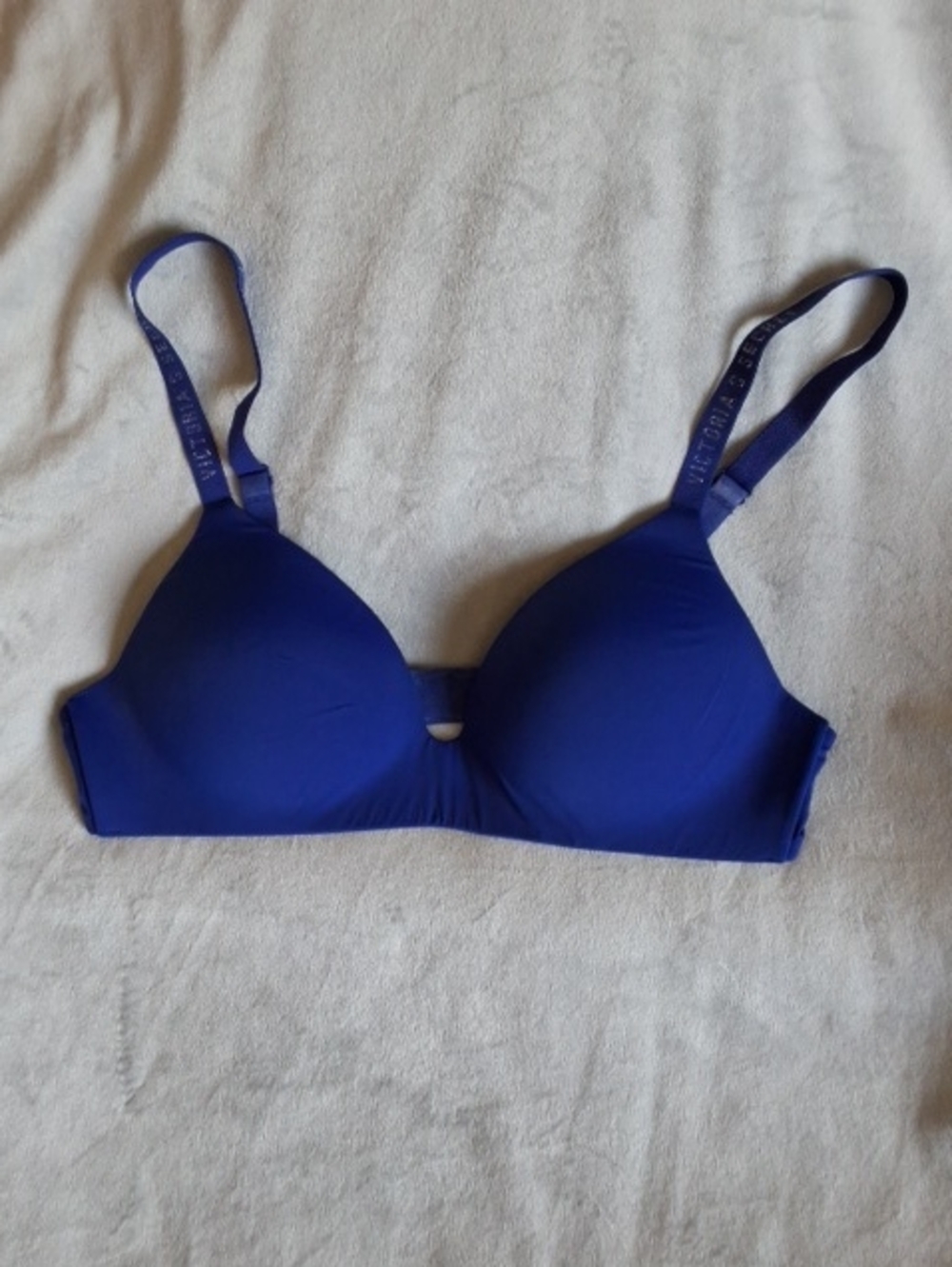Victoria's Secret Wireless Blue T-Shirt Bra-EUC!